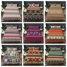 3D Abstract Geometric Pattern Floral Quilt Cover Duvet Cover Comforter set