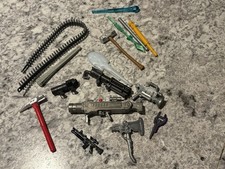 Vintage Mixed Action Figure Parts Lot weapons rifles guns Hammers accessories