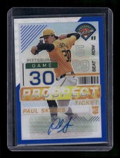 Paul Skenes 2024 Panini Prospect Edition Prizm #159 Blue Ticket /75