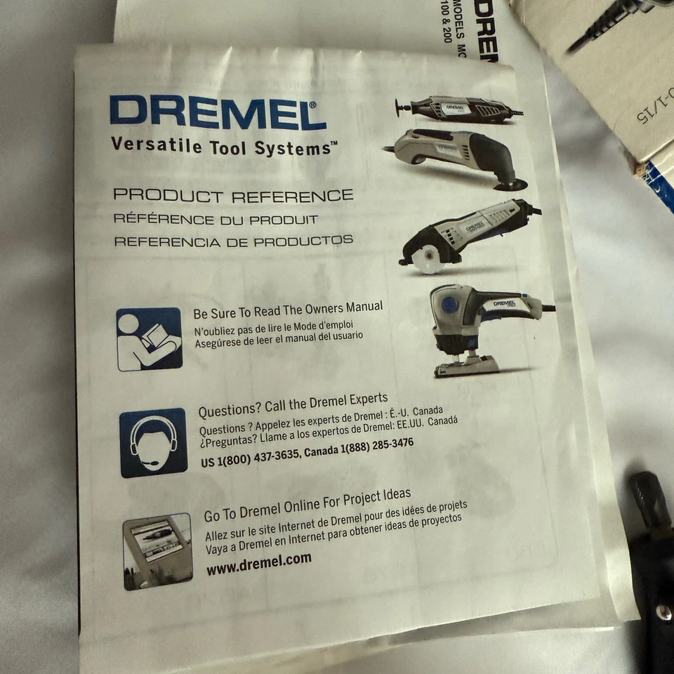 Herramienta giratoria Dremel serie 200 velocidad variable y brocas - apenas usada Foto 4 de 4