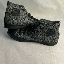 Image of Converse Trainers High Top Size 11 Men’s All Star Black Grey New Chuck Taylor