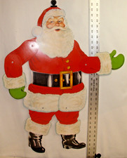 SANTA CLAUS LARGE JOINTED HANGING 28" TALL FIGURE 1960s CHRISTMAS UNUSED