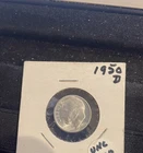1950 D Roosevelt Dime Bu Uncirculated  90% Silver “Coin Shown”
