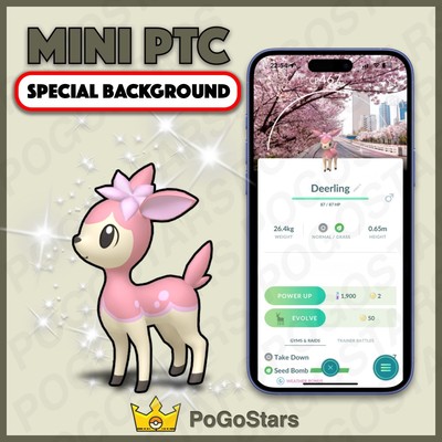Pokémon PTC GO - Shiny Deerling Spring -  Korea Spring Flower Background 