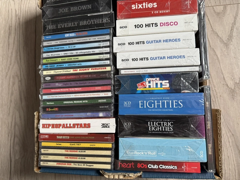 80 x CDS NEW & SEALED JOB LOT / BUNDLE Mixed 60s 70s 80s Rock Rap Compilations - Image 2 of 4