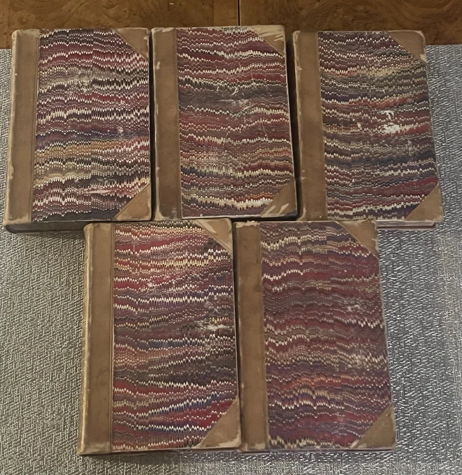 1869, Set of (5) Charles Reade Novels, Leather, Author’s Edition. Foto 2 de 4