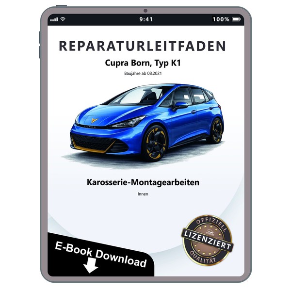 Cupra Born K1 Ab 2021 Karosserie Montagearbeiten Innen Werkstatthandbuch PDF-image