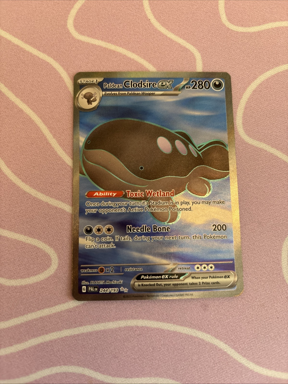 Paldean Clodsire ex 244/193 Sv02: Paldea Evolved Holo