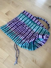 Purple/Teal/Green Djembe Backpack Bag - about 27 inches long