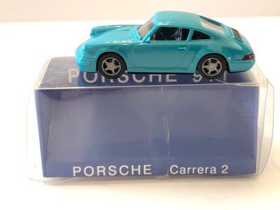 EURO MODELL 1994 PORSCHE 911 CARRERA 2 TEAL 1:87 HO scale PLASTIC #00298