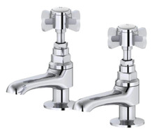 Image of iflo Bramley Basin/Bath Taps Pair - Chrome - Brand New