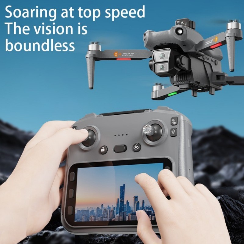 GPS 8K Drone with 50x Zoom,Obstacle Avoidance,Gesture Control&One-Click Takeoff