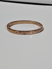 Antique Gold Filled Hinged Childs Babys Bangle Bracelet Engraved 1916