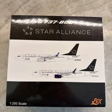 1/200 INFLIGHT 200 (JFOX) UNITED AIRLINES BOEING B737-800 STAR ALLIANCE 