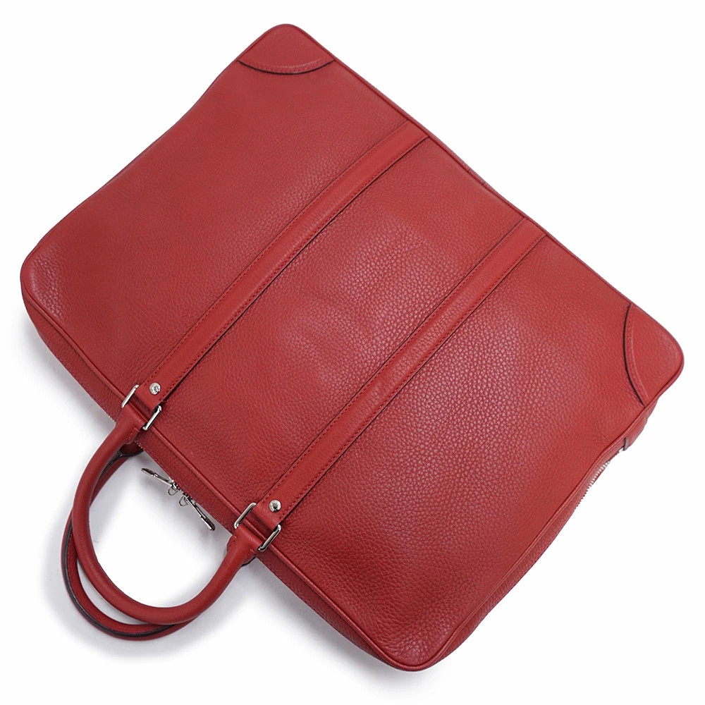 Louis Vuitton PDV Porte-Documents Voyage Briefcase Business Handbag Red #BCB1518 image 6