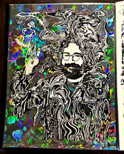 Jerry Garcia Grateful Dead Levy AP Holographic Foil Poster S/N #4/27 Rare MINT