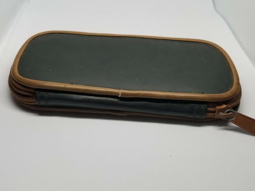 Guess Watch Case Black Brown Leather Zipper Empty Case 1993 Rare Vintage  - Picture 10 of 12