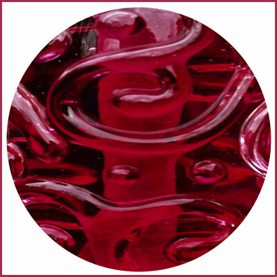 (25,00 /m) Double Helix Goldrubin Glass ''RHEA LIGHT'' (300x5mm / Batch 102619)