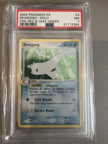 Dewgong PSA 7 Pokemon Card Rare Holo 3/112 EX Fire Red & Leaf Green