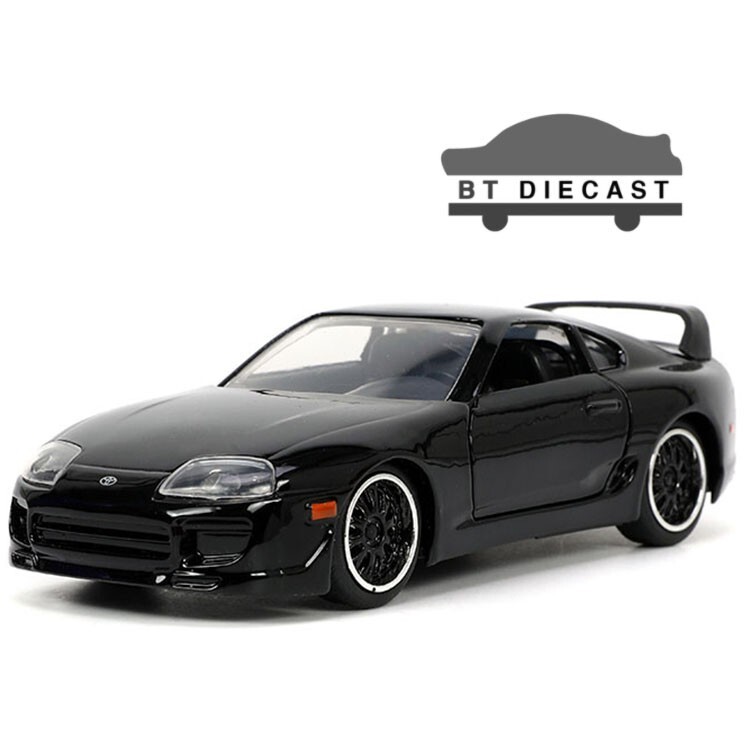 JADA FAST & FURIOUS 1995 TOYOTA SUPRA 1/32 DIECAST MODEL CAR BLACK 33381