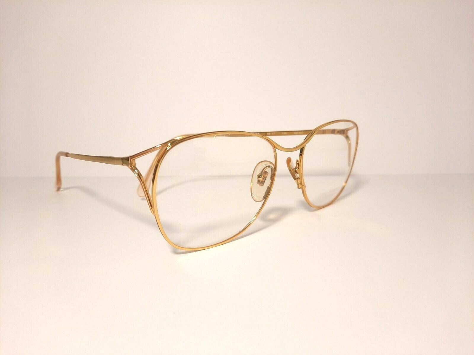 Lozza Rectangular Eyeglasses Gold Lightweight Men… - image 10