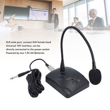 Goose Neck Mic With XLR Jack 360 Hose Desktop Condenser Cardioid Mic For Co Fit