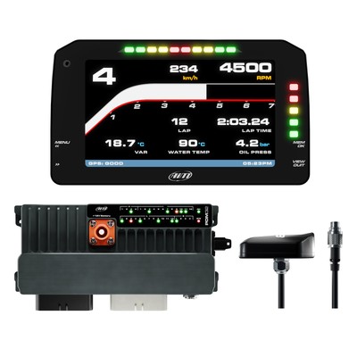 AiM PDM32 Advanced PDM / Data Logger - With 4m GPS (Roof) + 6 Inch Display Opt