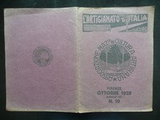 L'Artigianato d'Italia Arte del Legno Anno II Num. 10 Ottobre 1928 Artigianato