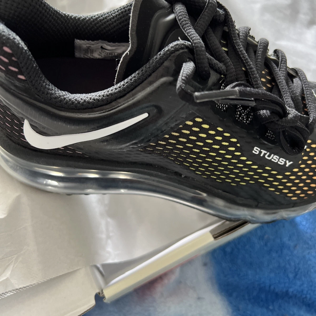 Nike x St ssy Air Max 2013 Stussy Black 6M 7.5W In Hand eBay