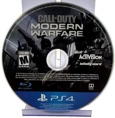 Call of Duty: Modern Warfare & SKYRIM (PS4) DISCS ONLY / 2 GAME BUNDLE!