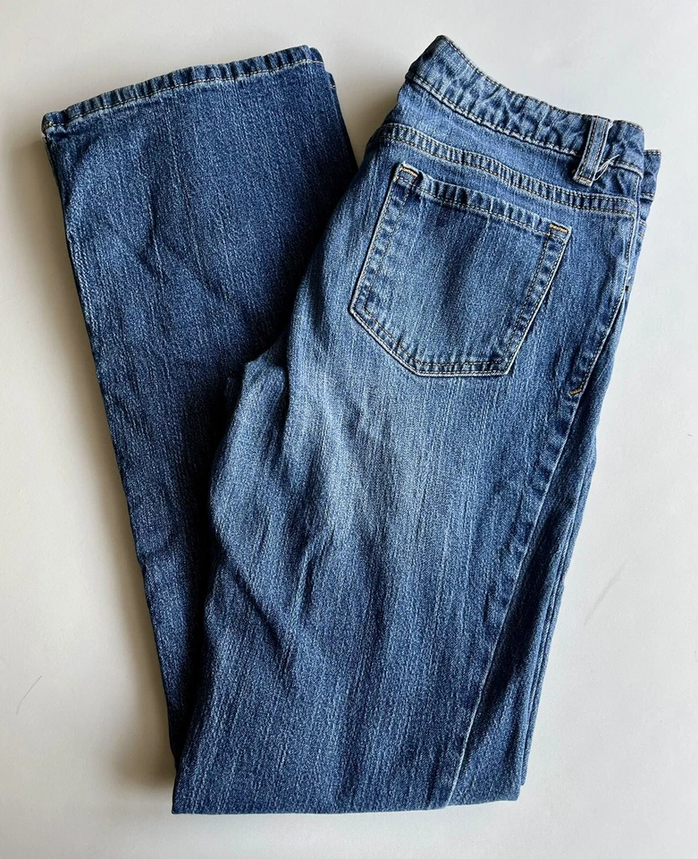 Pantalones de mezclilla Cherokee corte bota lavado medio talla 16 para niñas Foto 2 de 4