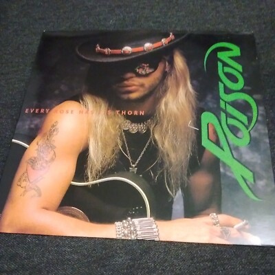 POISON  . EVERY ROSE HAS ITS THORN 7'' WITH TATTOOS .. EX .EX.EX