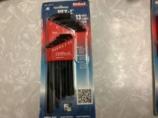 EKLIND 10213 Hex-L Key allen wrench - 13pc set SAE Inch Sizes .050-3/8 Long