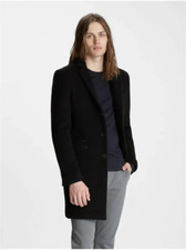  1698 Brand New John Varvatos Collection Notch Lapel Long Coat Jacket EU48 US38
