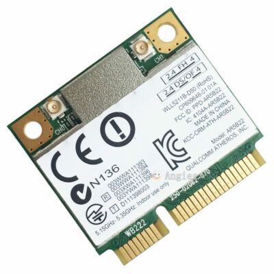 Atheros AR9462 AR5B22 Mini PCI-E802.11N WIFI WLAN CARD Bluetooth 4.0 2.4& 5Ghz A