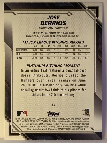 2019 Bowman Platinum Baseball - You Pick - Base Inserts RC Top Prospects (A112) - Picture 53 of 97