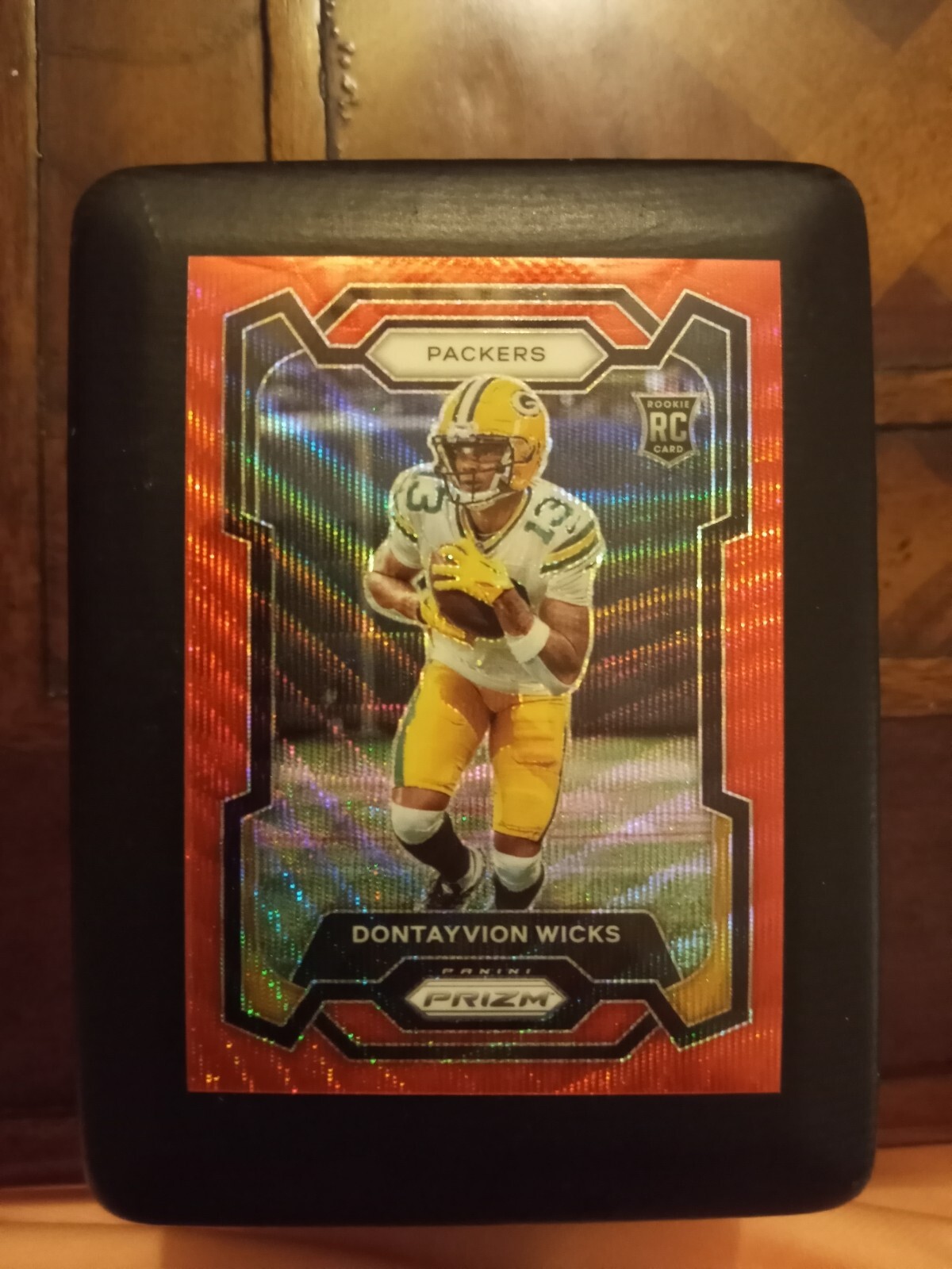 DONTAYVION WICKS 2023 Panini Prizm Red Wave RC Rookie #333 Packers 123/149