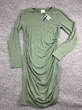 Ampersand Avenue Better Than Basic Dress Women's XXL Rosemary Green Long Sleeve