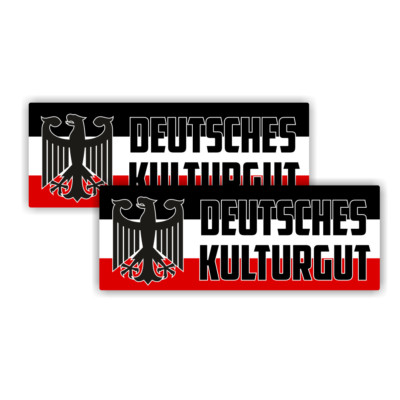 2x German cultural property sticker Oldschhol sticker German car vintage cult