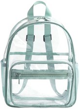 LIMHOO Clear Mini Backpack Transparent PVC Backpack Transparent Daypack See-T...