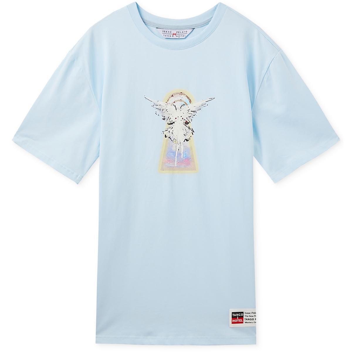 Мужская синяя хлопковая футболка Tango Hotel с графическим принтом XL BHFO 5898