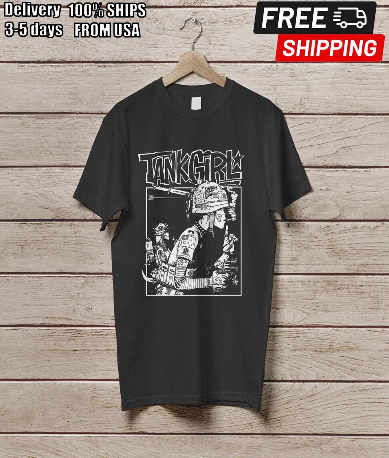 Tank Girl Tee  Retro T Shirt  Vintage Tee  Retro Cool Vintage Unisex T-Shirt  Gi