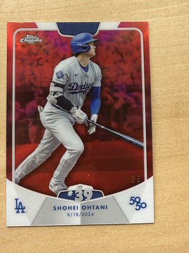 2024 MLB Topps SHOHEI OHTANI 50/50  #79 HR 36 CHROME RED REFRACTOR 5/5