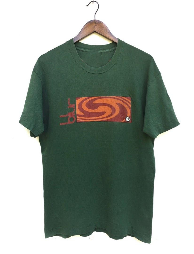 Vintage 90s Blur Britpop T Shirt Green All Size Shirt