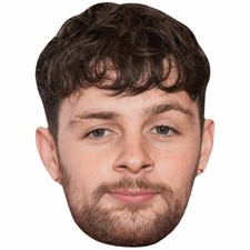 Tom Grennan Beard Celebrity Mask, Flat Card Face