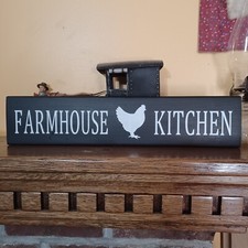 Farmhouse Kitchen Chicken Hen Rustic Primitive Sign Country Home D cor