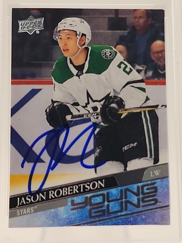 2020-21 Upper Deck Jason Robertson Autographed Hand Signed Young Guns #235 - PSA - Picture 8 of 15