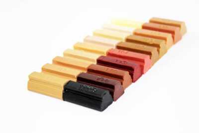 Weichwachs Möbel Reparatur Spachtelstäbchen 10 x 8 cm Set versch. Farben von König