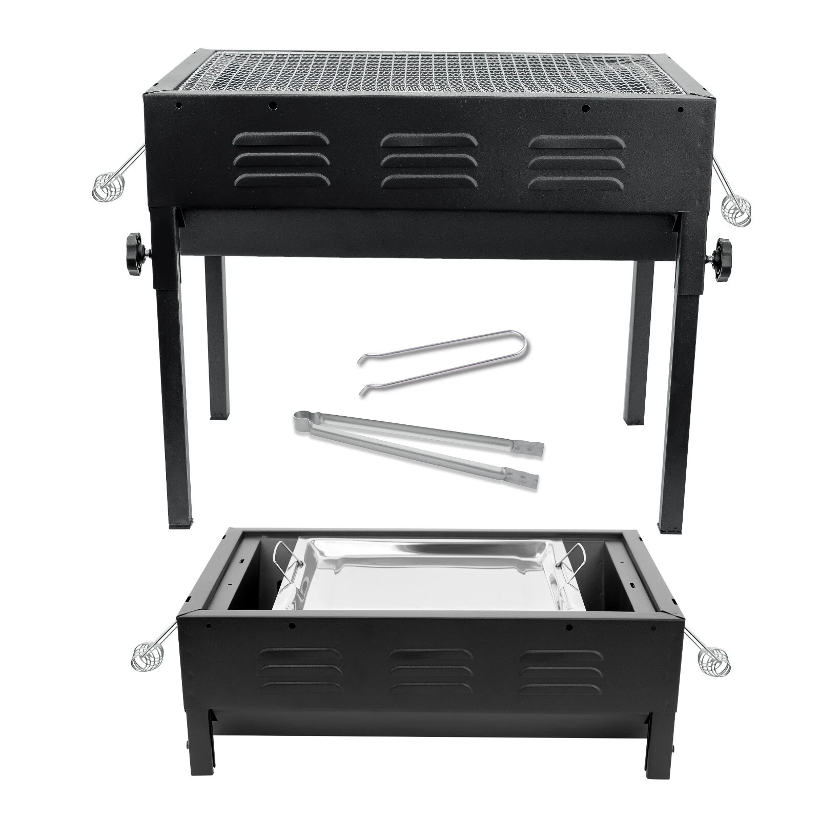 Large BBQ Grill Portable Charcoal Barbecue Garden Picnic Steel Stove Hot Plate