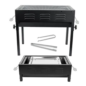 Grand BBQ Grille Portable Barbecue Barbecues Jardin Plaque de cuisson en acier picnique